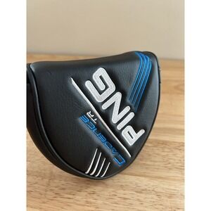 PING Cadence TR Mallet Putter Golf Head Cover Black Blue EUC